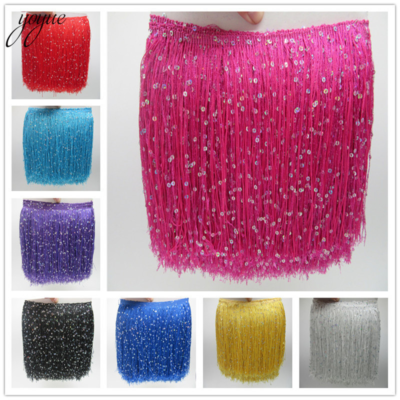Beaded Trim Fringe - YOYUE 1 stoczni 20CM długie poliestrowe