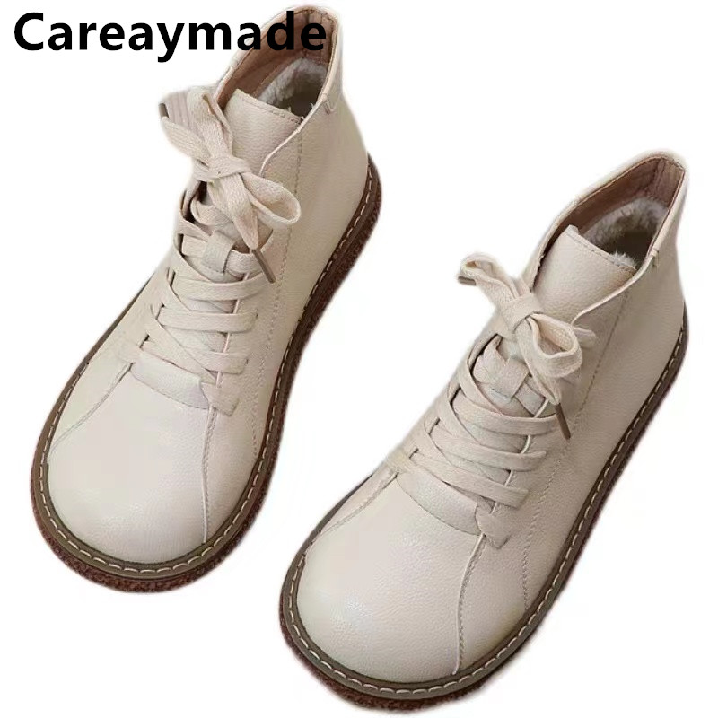Guipure Lace Panel - Careaymade-vintage sznurowane buty damskie krótkie buty