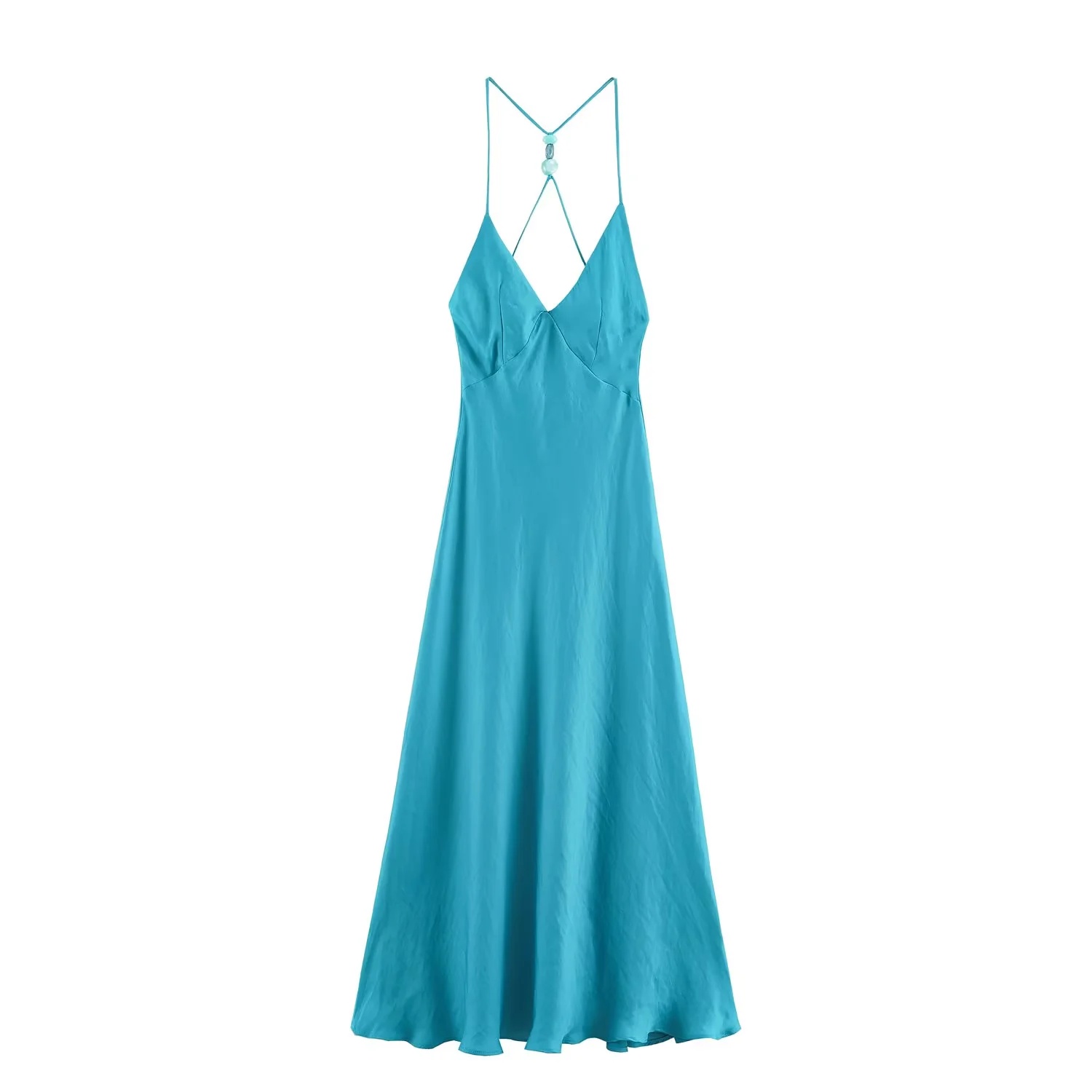 Sukienka damska satynowa na ra – Tassel Fringe Trim recenzja i cena