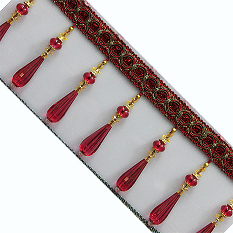 1M Kryształowa Zawieszka Chwos – Beaded Trim Fringe recenzja i cena