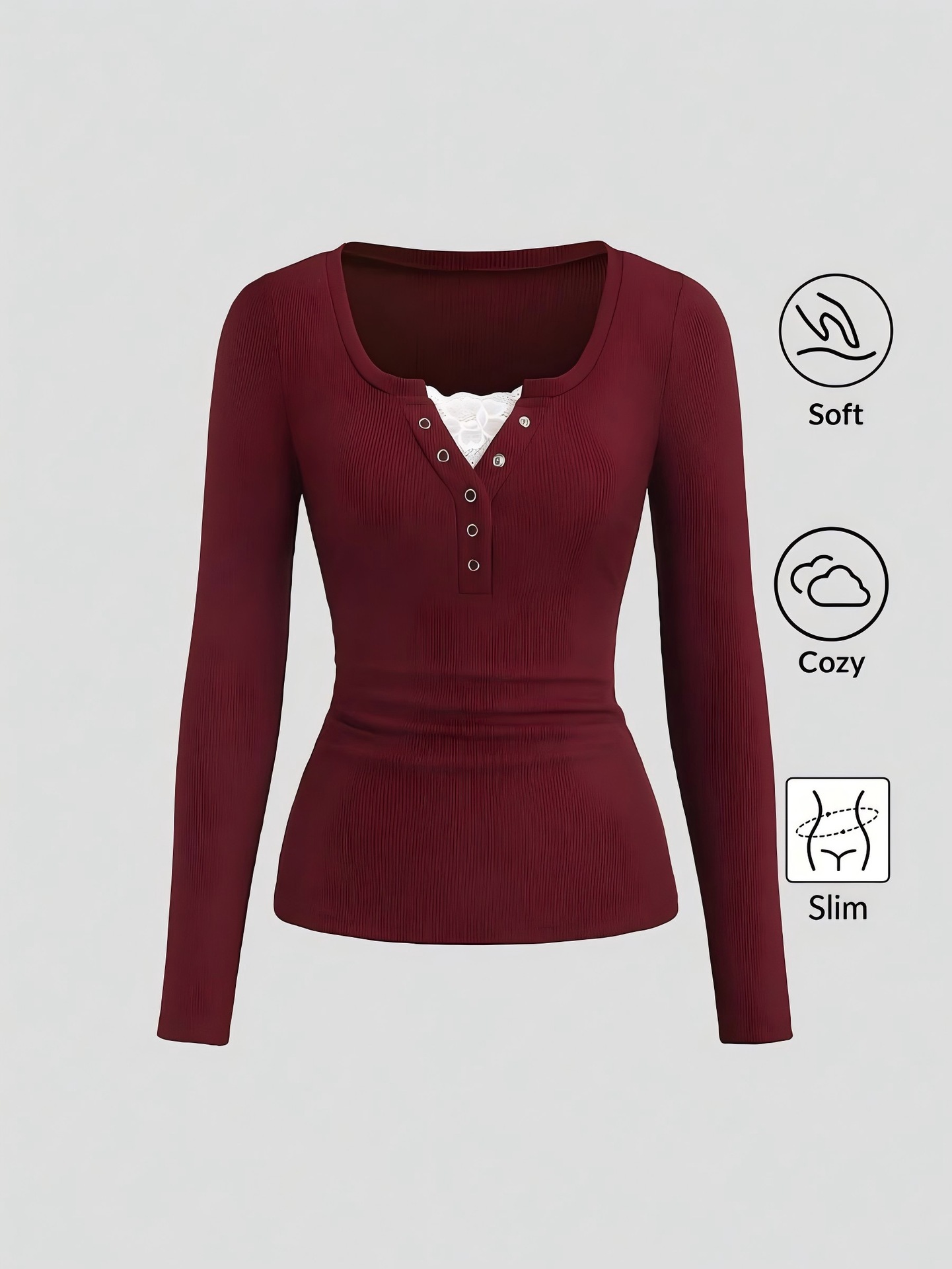 Damska amerykańska bluzka Henl – Embellish Knit recenzja i cena