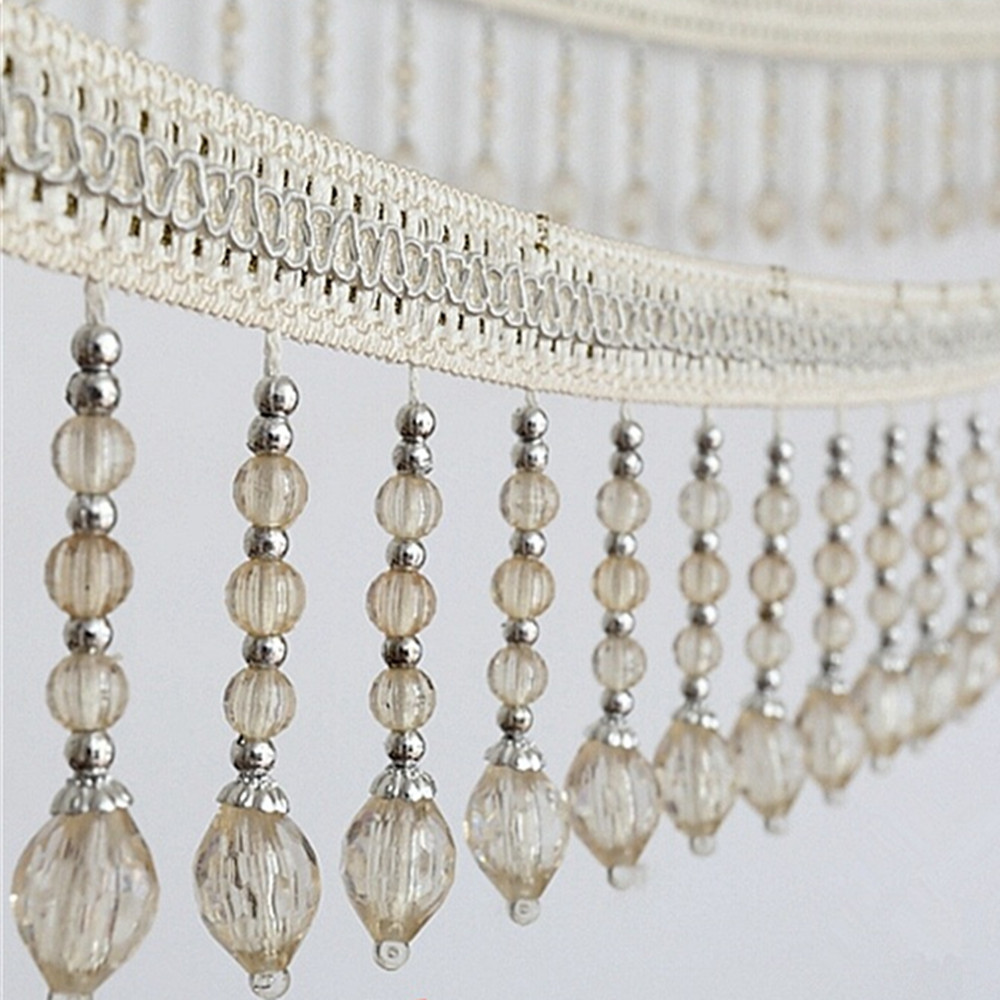 12 jardów plecione wiszące kor – Beaded Trim Fringe recenzja i cena