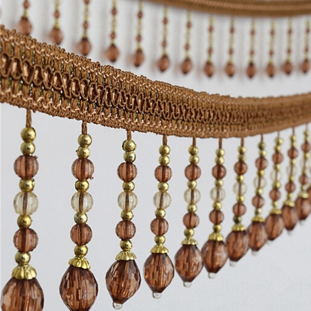 12 jardów plecione wiszące kor – Beaded Trim Fringe recenzja i cena