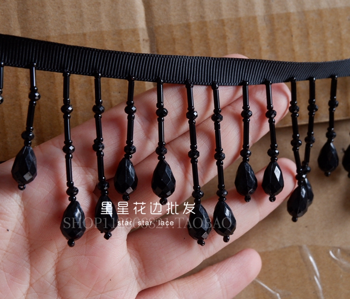 6cm wisiorek z kryształkiem w  – Beaded Trim Fringe recenzja i cena