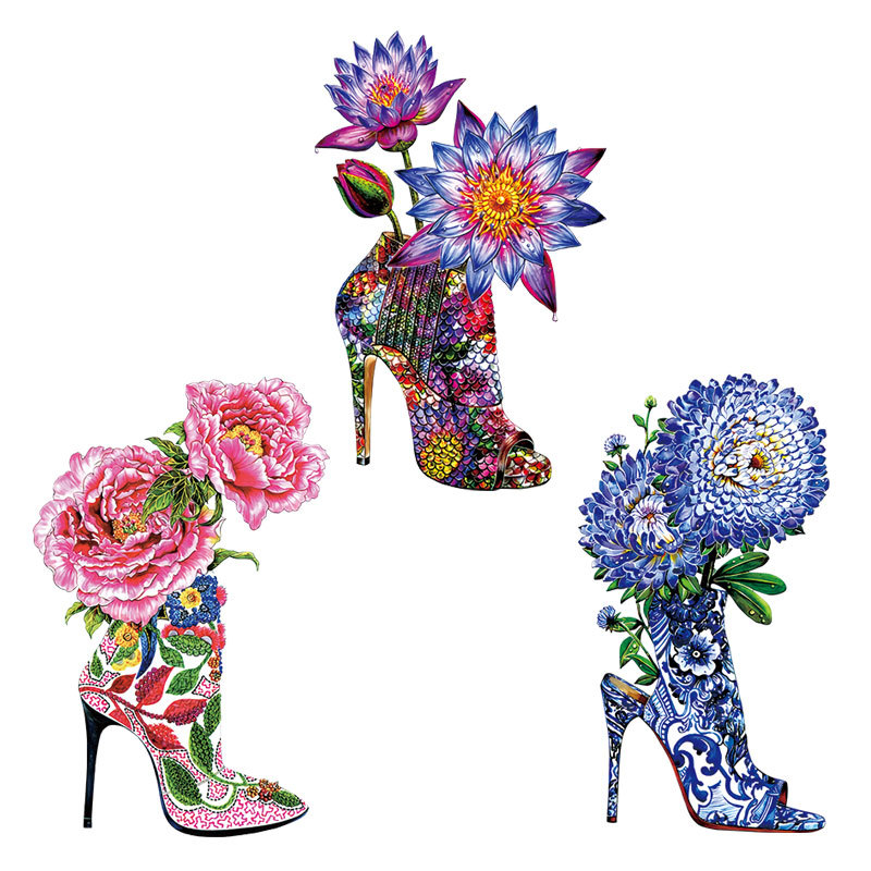 Wysokie obcasy kwiaty żelazko  – Applique Patch Flower recenzja i cena