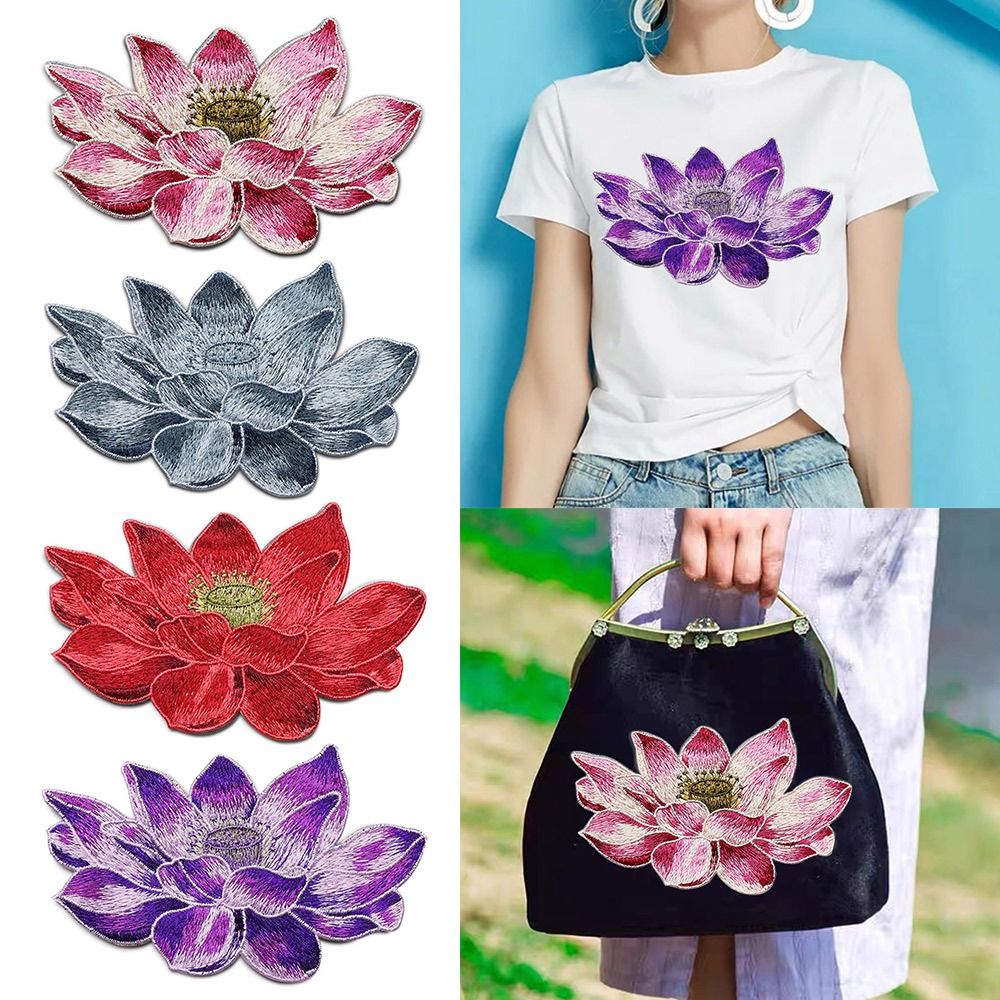Miękkie kwiatowa łatka lotosu  – Applique Patch Flower recenzja i cena
